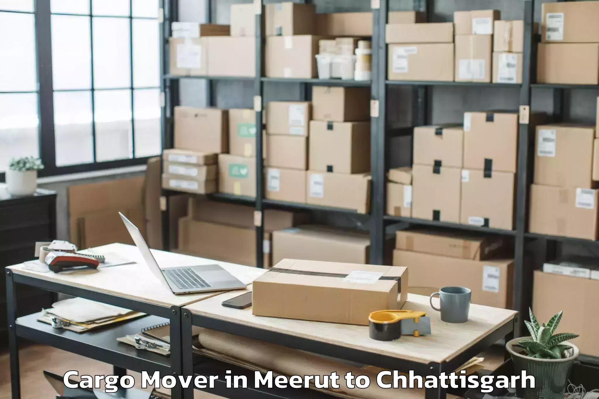 Book Your Meerut to Jashpurnagar Cargo Mover Today